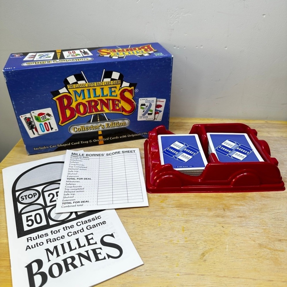 Mille Bornes Collector's Edition‎ Card Game COMPLETE Winning Moves Hasbro Auto